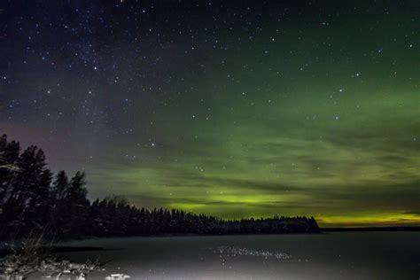 Northern Lights In Rovaniemi Finland