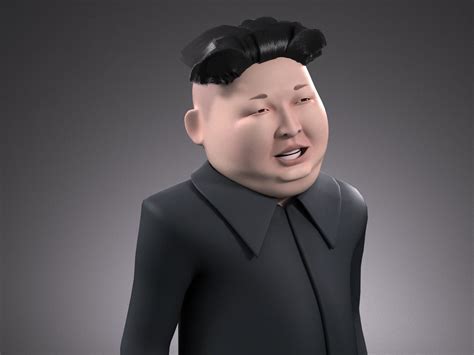 Kim Jong-Un (cartoon) 3D Model by SQUIR