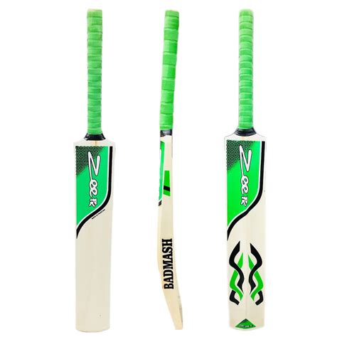 Zeepk Tennis Tape Ball Cricket Bat Full Size Hand Made Kashmir Willow ...