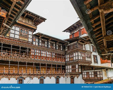 Inner View of Trongsa Dzong, One of the Oldest Dzongs in Bumthang ...