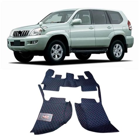 For Toyota Prado FJ120 2003 2004 20008 2009 Car styling Accessories Interior Leather Carpets ...