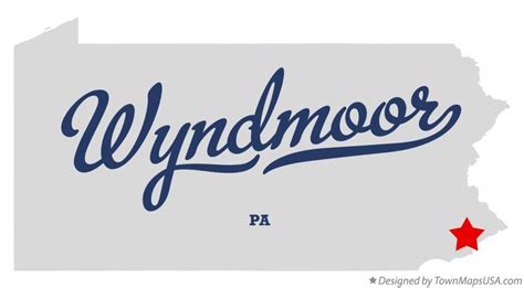 Map of Wyndmoor, PA, Pennsylvania