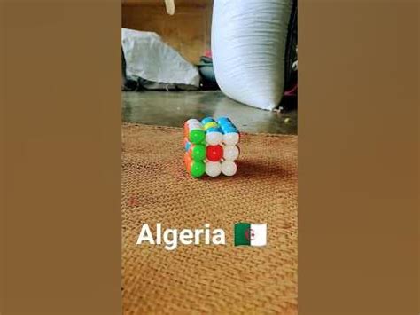 how to create Algeria 🇩🇿 flag on Rubik cube - YouTube