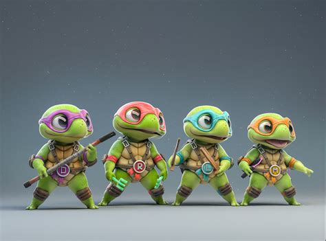 ArtStation - BMNT // Baby Mutant Ninja Turtles, Mickael Lelièvre ...