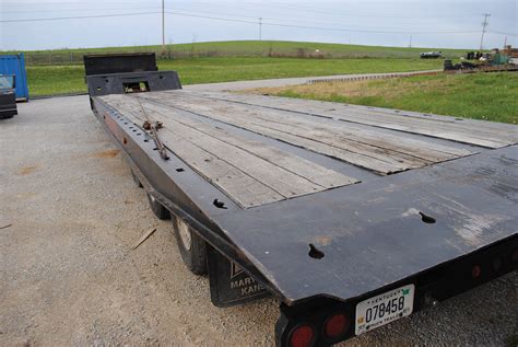 2000 LANDOLL 48' T/A FLATBED TILT DROP DECK TRAILER; 102'' WIDE