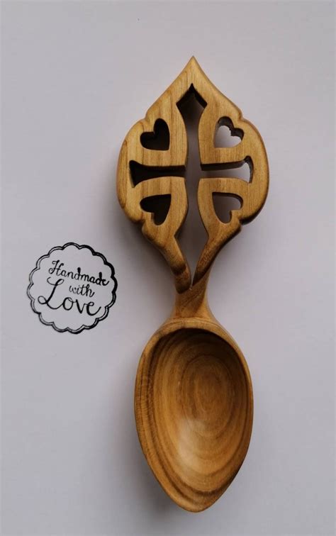 Handmade Welsh love spoon No 8 | Etsy