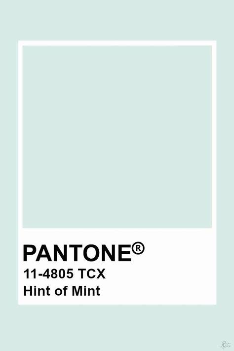 2019-2020 Autumn Winter "Dawn" Hint of Mint in 2020 | Pantone colour palettes, Mint color ...