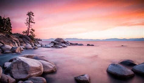 Download Sky Lake Nature Lake Tahoe 4k Ultra HD Wallpaper by Dennis Liang