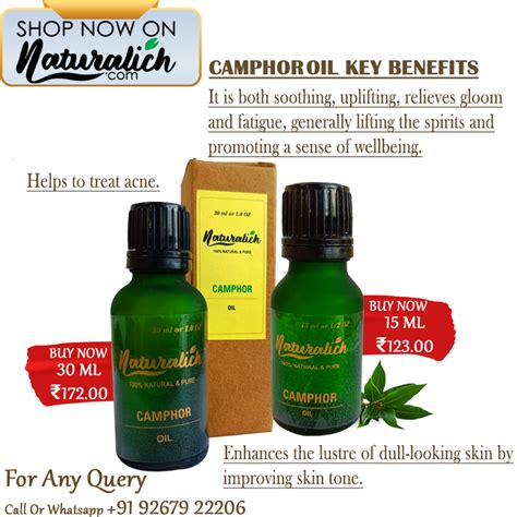 Buy Now Camphor Oil 15 ML, Online Order Now Camphor Oil 30 ML