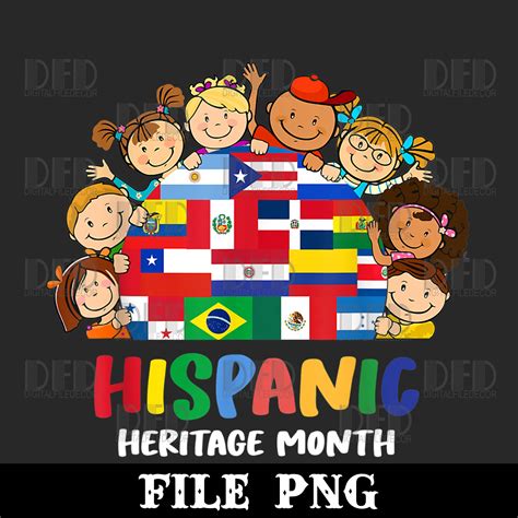 Hispanic Heritage Month Png Kids Boy Girl Toddler Latino Png Digital Download - Etsy