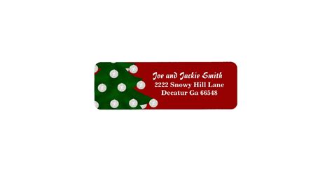 Christmas Tree Address Labels | Zazzle