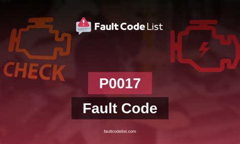 P0017 Fault Code - Fault Code