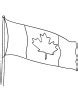 Canada flag coloring page