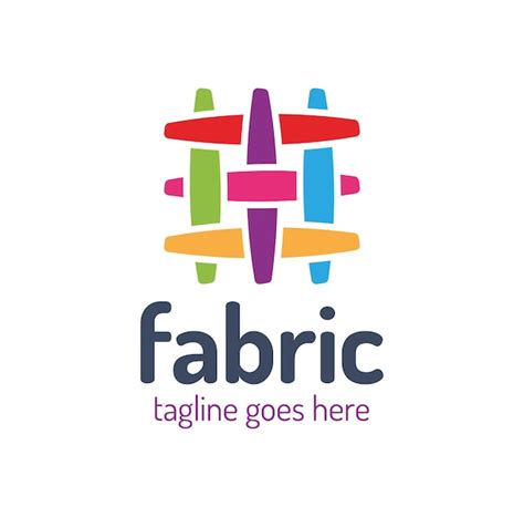 Premium Vector | Fabric logo design template