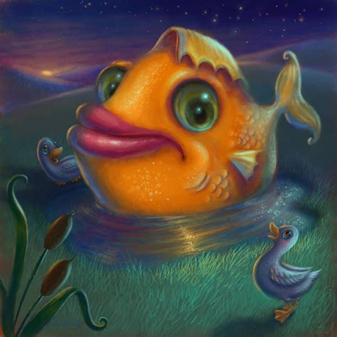 Big Fish, Small Pond - Art by Alicia Renee - Digital Art & AI, Animals, Birds, & Fish, Other ...