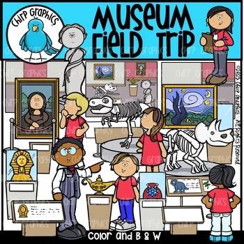 Museum Field Trip Clip Art Set by Chirp Graphics | TPT