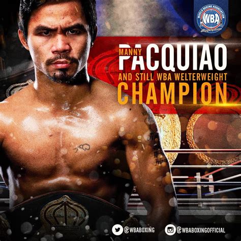 Manny Pacquiao – Boxer of the month January 2019 – World Boxing Association