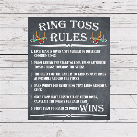 Ring Toss Rules Ring Toss Sticks Instructions Outdoor Party - Etsy | Outdoor party games, Yard ...