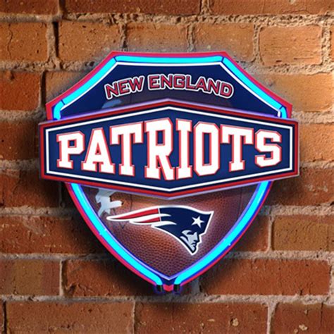 New England Patriots - Neon Shield Wall / Window Lamp at Sportsfanprolighting.com