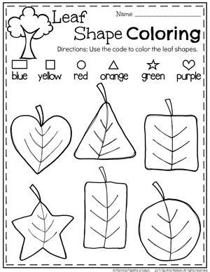 Fall Preschool Unit - Planning Playtime | Fall preschool, Shape ...