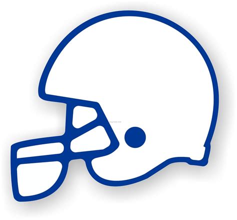 White Football Helmet - ClipArt Best