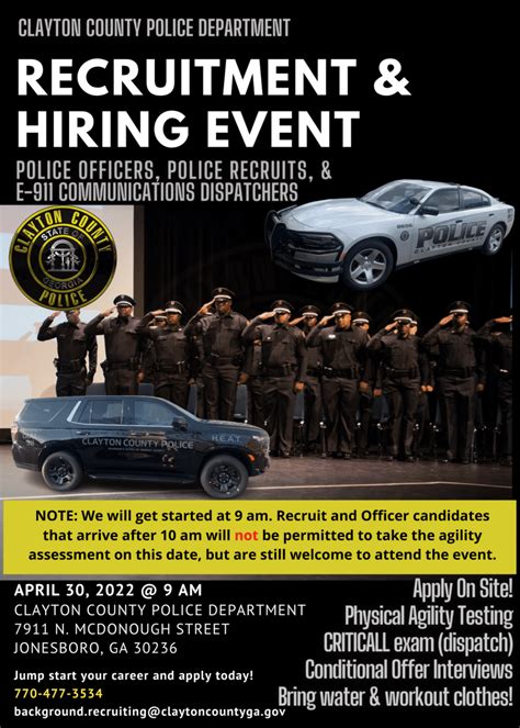 Clayton County Police Department Recruitment and Hiring Event - Clayton County, Georgia