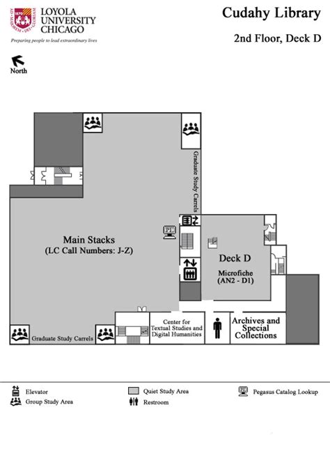 Cudahy Library Floor Maps | Loyola University Chicago Libraries