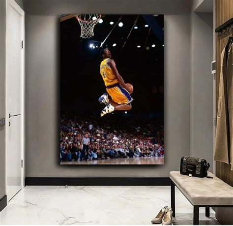 Kobe Bryant Poster Kobe Bryant Dunk Poster Basketball - Etsy