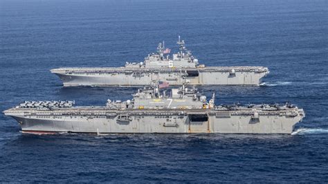 DVIDS - Images - USS America Meets USS Tripoli [Image 5 of 10]