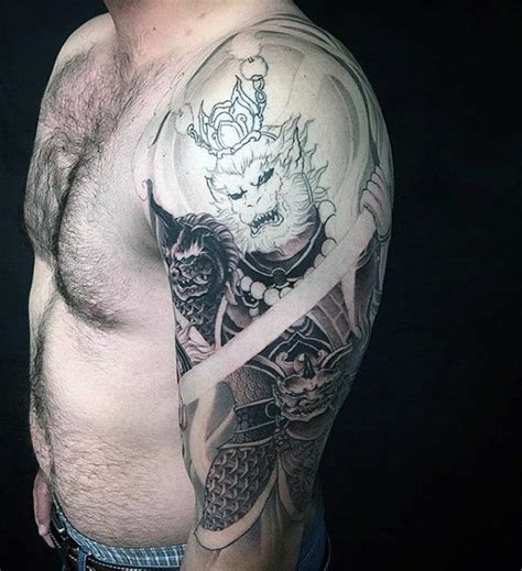 60 Monkey King Tattoo Designs For Men - Sun Wukong Ideas