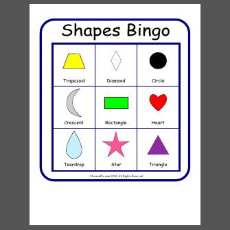 Shapes Bingo