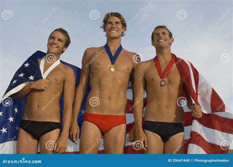 Happy Swimming Champions stock photo. Image of horizontal - 29647448