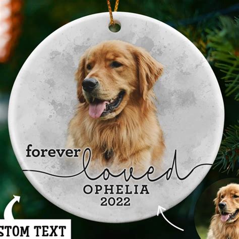 Pet Memorial Gift Personalized Pet Memorial Photo Ornament - Etsy