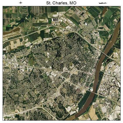 Aerial Photography Map of St Charles, MO Missouri