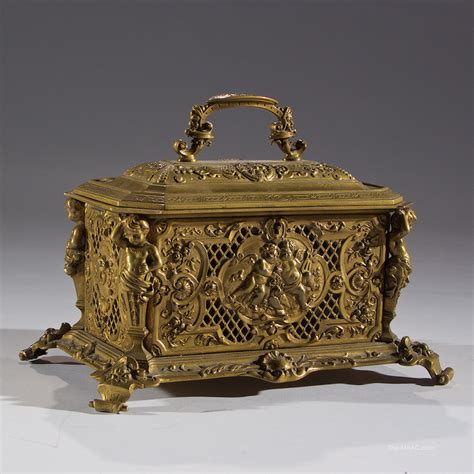 French Bronze Jewelry Casket - Manhattan Art and Antiques Center