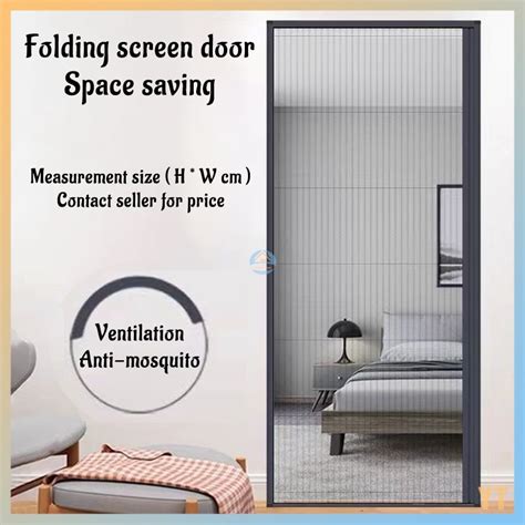 Anti Mosquito Anti Insect Folding Screen Door/Sliding Invisible Door/Aluminum Alloy Anti ...