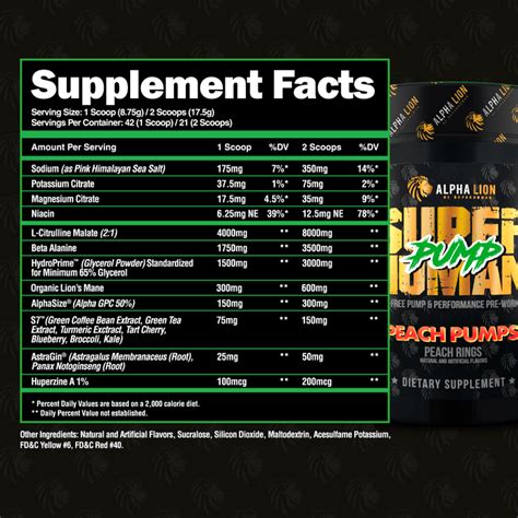 Alpha Lion Superhuman Pump Stimulant Free Pre-Workout — Supplement City USA