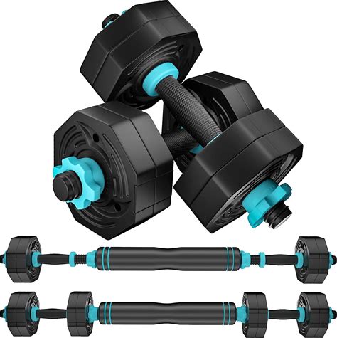 Weights Dumbbells Set,20LB Adjustable ARUNDO Exercise Equipment for ...