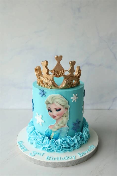 Frozen Elsa Crown Cake Selangor, PJ, KL, Malaysia Online Delivery Service, Cake Sale | Foret ...