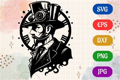 Steampunk | Silhouette Vector SVG EPS Graphic by Creative Oasis · Creative Fabrica