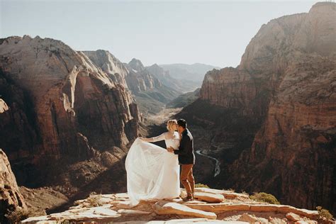 I got married on Angel's Landing in Zion National Park : r/pics