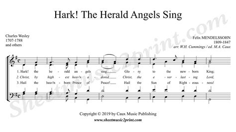 Hark! The Herald Angels Sing - Choir SATB - YouTube