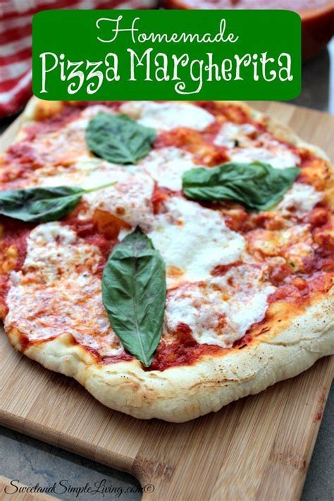 Homemade Pizza Margherita Recipe! So Yummy!