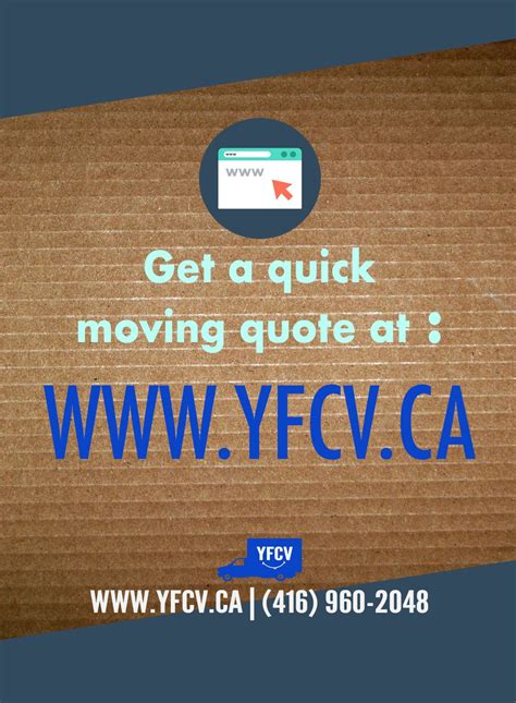 Get a quick moving #quote at - www.yfcv.ca #contactus 416-960-2048 # ...