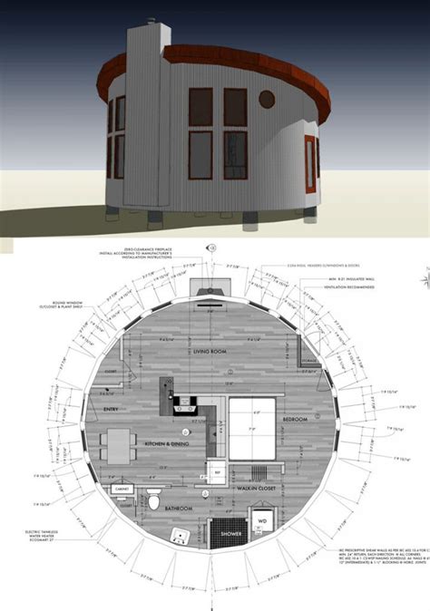 27 Adorable Free Tiny House Floor Plans | Round house plans, Tiny house ...