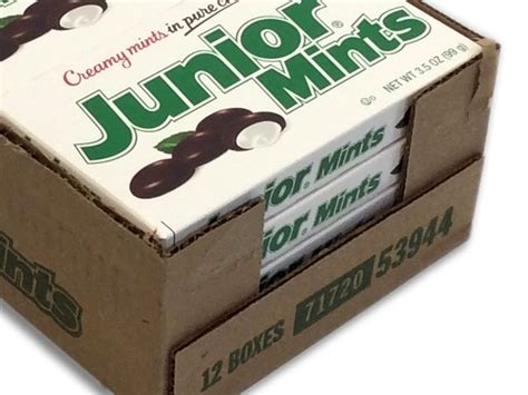 Junior Mints 3.5 oz theater box - case of 12 - OldTimeCandy.com