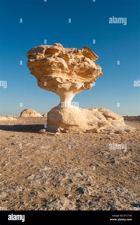 Mushroom Rock Formations, White Desert (Sahara el Beyda), Egypt Stock Photo - Alamy