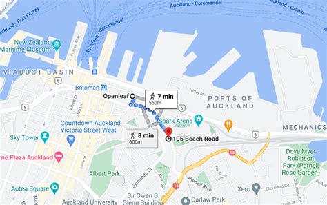 Auckland Cruise Ship Terminal Map