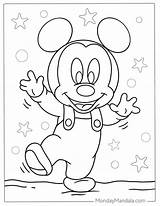 Mickey Mouse Coloring Page Free PDF Printables  Home sketch template
