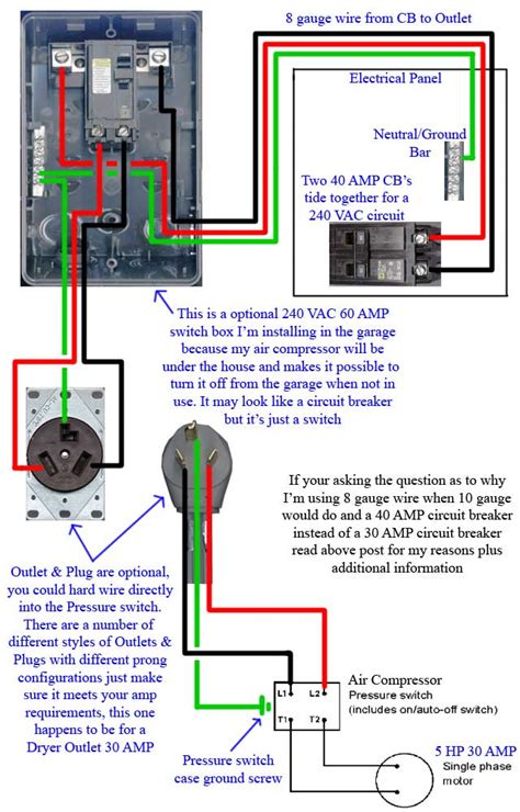 240 Volt Air Compressor Wiring Diagram